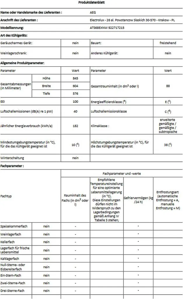 AEG - ATS68EXNW - Gefrierschrank - NoFrost - Weiß 7 AEG - ATS68EXNW - Gefrierschrank - NoFrost - Weiß – Bild 5