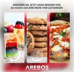 AREBOS Retro Küchenmaschine 1800W, Knetmaschine Mit 6L Edelstahl-Rührschüssel, Geräuscharm, 6 Geschwindigkeiten, Rosa -Küchen Profi bce057f0a8ff66164d77d898d1746ce0