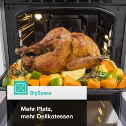 Gorenje Black Set 4 PYROLYSE Einbauherd - Set Mit Glaskeramik-Kochfeld Mit Edelstahlrahmen - 77L XXL Volumen - GentleClose - AirFry - PizzaMode - ChildLock - PerfectGrill - Teleskopauszüge - Schwarz -Küchen Profi bce3d0b580ed1884f22e2b39e3b0fe96 1