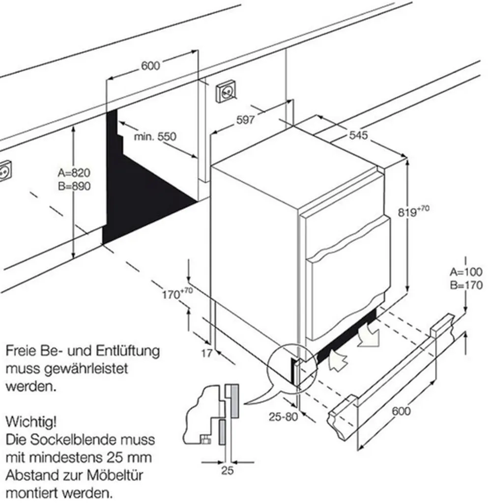 AEG - SKB582F1AF - Unterbau-Kühlschrank - Festtür-Technik 9 AEG - SKB582F1AF - Unterbau-Kühlschrank - Festtür-Technik – Bild 7