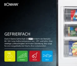 Bomann Kühl-/Gefrierkombination KG 184.1 Weiß 269 Liter -Küchen Profi be3a1ff1e88855a90846e165fe3dbf76