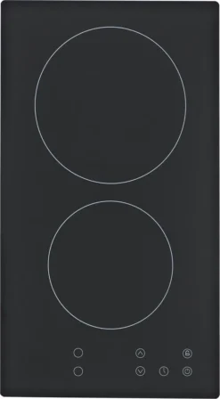 KF-GK-2F Einbaukochfeld 2er Glaskeramik Kochfeld Autark Doppelkochfeld