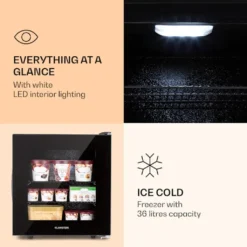 Klarstein IceAge 36 Gefrierschrank 36 Liter , 2 Etagen , Thermostat , Kompressionskühlung , Einstellbare Temperatur : 0 Bis -18 °C , LED-Innenbeleuchtung , Glasfront 11 Klarstein IceAge 36 Gefrierschrank 36 Liter , 2 Etagen , Thermostat , Kompressionskühlung , Einstellbare Temperatur : 0 Bis -18 °C , LED-Innenbeleuchtung , Glasfront -Küchen Profi c0377cd8b961f7f76aadedd3ce42acb3