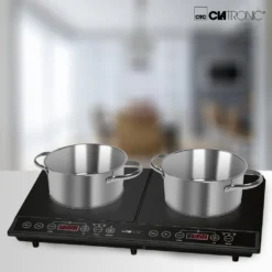 CLATRONIC Induktions-Doppelkochplatte DKI 3609 Schwarz 3500 Watt Herdplatte -Küchen Profi c0657176728c9ace60032989f1e0bb76