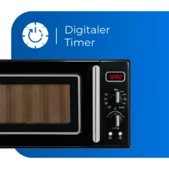 Exquisit Mikrowelle RMW720-3GDIG Schwarz | 20 Liter Nutzinhalt | 700 Watt | Schwarz -Küchen Profi c0ecfaf46c0d7ea261390f1718af01b4