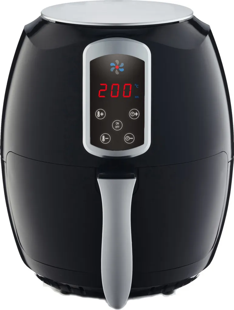 Heißluftfritteuse, Airfryer, Smart Fryer, Frittieren Ohne Öl, 3,6 Liter Volumen, 1400 Watt, Schwarz, Heissluft-Fritteuse, 4 Heißluftfritteuse, Airfryer, Smart Fryer, Frittieren Ohne Öl, 3,6 Liter Volumen, 1400 Watt, Schwarz, Heissluft-Fritteuse, – Bild 2