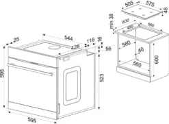 Amica EHCX 933 110 E, Herd-Set, Glaskeramik-Kochfeld, Fine Design, Edelstahl, XXL-Großbackofen, Energieeffizienzklasse A -Küchen Profi c1e734bea6884858fb0985b6bb884c98