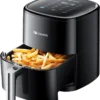 Proscenic T22 Heißluftfritteuse, App Und Sprachsteuerung, 5L XXL Luftfritteuse, Airfryer Mit Großem Digitalem LED Display, Vorheizen&Warm Halten, 100 Rezepte,ohne Öl, Schwarz, Edelstahl -Küchen Profi c21afde3a812e86bf7bcaf19f0207722