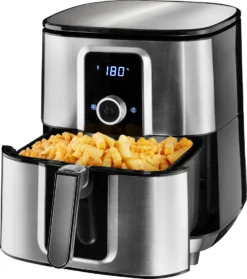 Tectake Heißluftfritteuse Ben 10,2 L - Silber -Küchen Profi c35fdb03c4d14b888b501222776201f7