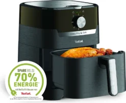 Tefal Easy Fry & Grill Classic, 2-In-1, Heißluftfritteuse + Grill, EY5018 -Küchen Profi c3e7551ddcdfdfc02a6b1699960bfd1f