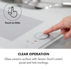 Klarstein Delicatessa Slim Domino Induktionskochfeld ,29 Cm ,Einbau ,autark ,2 Zonen: 3500 Watt ,9 Stufen ,Booster ,Flexzone ,Topferkennung ,Timer ,Glaskeramik ,rahmenlos ,weiß -Küchen Profi c4b0e92c47f83ed35b0cd4395a33dfc6