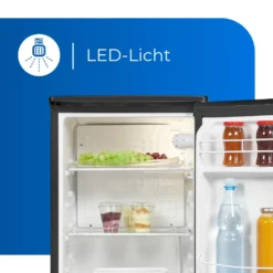 Exquisit Vollraumkühlschrank KS85-V-091F SchwarzPV | 75 L Nutzinhalt | Schwarz -Küchen Profi c4be2c8ed2089b5b324308cda6a63101