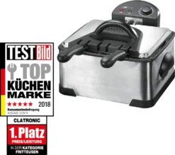 Clatronic FR 3195 Doppel-Kaltzone-Fritteuse -Küchen Profi c55129014019d4c1be04f493d206d6bf