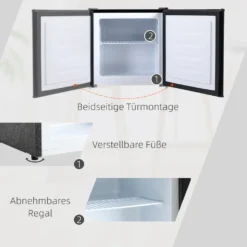 HOMCOM Mini-Gefrierschrank 35 L Gefrierbox Elektrisch Freistehend Mini Gefriertruhe Minikühlschrank -14--24℃ 5-stufige Temperaturregelung -Küchen Profi c639a14fe07185e3f552a21f21b80f1a