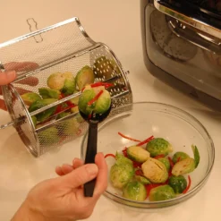 Starlyf® Air Oven XXL – 12 Liter Heißluftfriteuse Mit 10 Programmen Und Rotisserie-Funktion, Drehspieß, LED Display Mit Touch Screen, 1700 Watt , Ohne ÖL - Airfryer, Heißluft, Fritteuse, Heißluftofen, Backofen, Dehydrator, Grill -Küchen Profi c6443fa1c4029281aba37680d3fa0382