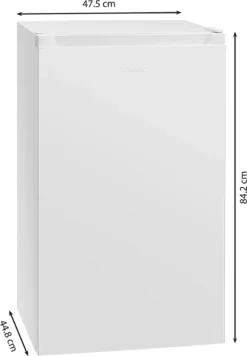 Bomann Kühlschrank Mit Gefrierfach KS 7247; 82 Liter, LED Innenraumbeleuchtung; 3 Sterne-Kennzeichnung; 85 Cm Höhe; 45 Cm Tief; Weiß -Küchen Profi c6d35adfdf91ba67e7c2db3b553e450f