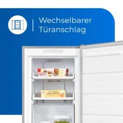 Exquisit Gefrierschrank GS231-NF-H-040D Inoxlook | 161 L Nutzinhalt | NoFrost | Umluftkühlung | LED-Anzeige | Wechselbarer Türanschlag | Edelstahloptik -Küchen Profi c9857f73c95c21c7c0ceab83d4179d84