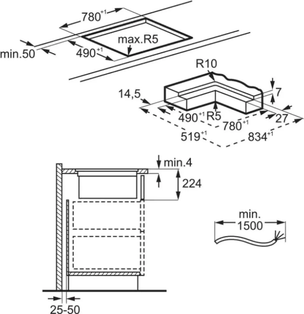 AEG - CCE84751CB - Einbau-Induktions-Kochfeld Mit Integriertem Dunsabzug - Umluft 7 AEG - CCE84751CB - Einbau-Induktions-Kochfeld Mit Integriertem Dunsabzug - Umluft – Bild 5