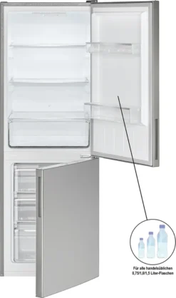 Bomann Kühl-/Gefrierkombination KG 7320.1 / 227 Liter / No Frost Funktion / 4 Sterne Gefrierfach / Inox -Küchen Profi ca7fa2c1f97fad89da4f1a23c5dab4da