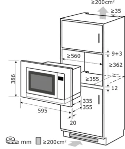Exquisit Einbau-Mikrowelle EMW25-G-020 Weiss | 800 Watt | Timer | Grill 1200 Watt | 60 Cm Breite -Küchen Profi ca8d206b7cd05b033b916ebd886679aa