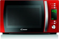 Candy Mikrowellenherd CMXG20DR 20 L, Grill, Elektronisch, 800 W, Rot, Auftaufunktion, Freistehend