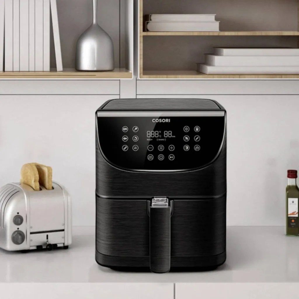 Cosori Premium 5,5-Liter Heißluftfritteuse Mit Spießgestell, Schwarz 10 Cosori Premium 5,5-Liter Heißluftfritteuse Mit Spießgestell, Schwarz – Bild 8