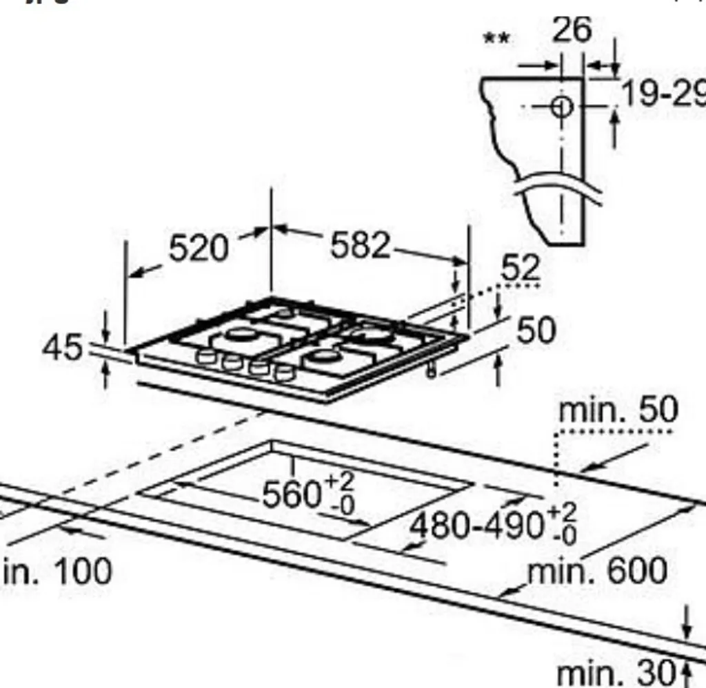 Bosch PCP6A5B90 Kochfeld Gas 60cm Einbau Gaskochfeld Autark Edelstahl 10 Bosch PCP6A5B90 Kochfeld Gas 60cm Einbau Gaskochfeld Autark Edelstahl – Bild 8