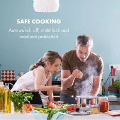 Klarstein Delicatessa Slim Domino Induktionskochfeld ,29 Cm ,Einbau ,autark ,2 Zonen: 3500 Watt ,9 Stufen ,Booster ,Flexzone ,Topferkennung ,Timer ,Glaskeramik ,rahmenlos ,weiß -Küchen Profi cb051be380956d14e69a5ffa53e03a5a