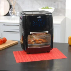 Starlyf® Air Oven XXL – 12 Liter Heißluftfriteuse Mit 10 Programmen Und Rotisserie-Funktion, Drehspieß, LED Display Mit Touch Screen, 1700 Watt , Ohne ÖL - Airfryer, Heißluft, Fritteuse, Heißluftofen, Backofen, Dehydrator, Grill -Küchen Profi cb5ccade92b991ec70e90c0f06b9b0e5