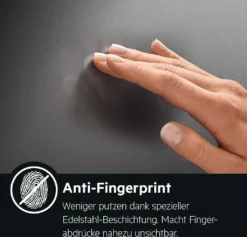 AEG RKB738E5MB Freistehender Kühlschrank / 1860 Mm / / 380 L / CustomFlex - Flexibles Türablagesystem / Null-Grad-Schublade / Farbe: Black Stainless Steel, Seiten Dunklegrau -Küchen Profi cb6649471cb2686e944d28be20ca30c8 1