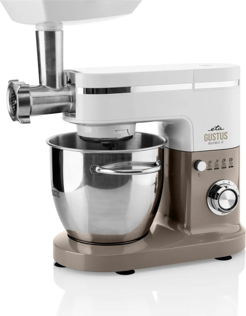 Küchenmaschine GUSTUS MAXIMUS III ETA312890030, 1200 W, Getriebe Metall Ausführung, Stufenlose, Drehzahlstellung, Planeten-Rührwerk, PULSE Funktion, Höhenverstellbare 9 Küchenmaschine GUSTUS MAXIMUS III ETA312890030, 1200 W, Getriebe Metall Ausführung, Stufenlose, Drehzahlstellung, Planeten-Rührwerk, PULSE Funktion, Höhenverstellbare – Bild 7