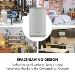 Klarstein Gefrierschrank Tiefkühlschrank Leise - Freezer - 3 Ebenen - Freistehend - Inkl. Eiswürfelform Und Eiskratzer - 75 Liter - Silber Tiefkühlschrank Freistehend Gefriertruhe Gefrierschrank Groß Kühltruhe Gefriergeräte -Küchen Profi ce4cca97df9054262b2c4cf3ff8dbe83