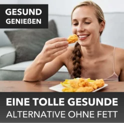 Clatronic® Heißluftfritteuse XXL - 5L Fritteuse Heißluft Für Fettfreies Frittieren, Edelstahl-Airfryer Mit Digitalem Touchscreen, 360° Air-Flow, Heißluft-Friteuse Mit 8 Programmen, 1450W - FR 3782 H -Küchen Profi cea7cfcd4b81f6bede7aef0dcedb6b35