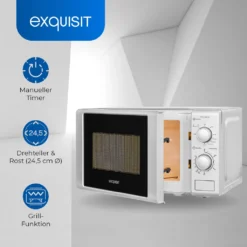 Exquisit Mikrowelle MW 802 G Silber | 700 Watt | Silber -Küchen Profi cefeb15d931f4ce2804d0a427179e76b