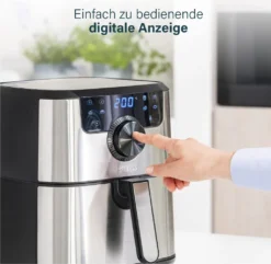Princess Aerofryer Smart 1500 W 4,5 L Silbern -Küchen Profi d00a36979552cf51f20e5effc5159674
