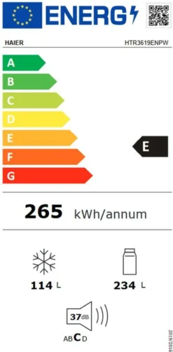 Haier HTR3619ENPW 3 Door Kühl-Gefrier-Kombination Weiß Super Gefrierfunktion -Küchen Profi d2c922c3a64ca89f86aa6e888879da12