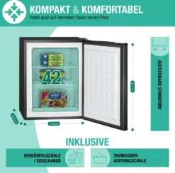 Bomann® Gefrierschrank, 42L Nutzinhalt, Mini Gefrierschrank Mit 2 Herausnehmbaren Gitterablagen, Gefrierschrank Mit Wechselbarem Türanschlag & Stufenloser Temperaturreglung - GB 7236 Schwarz 16 Bomann® Gefrierschrank, 42L Nutzinhalt, Mini Gefrierschrank Mit 2 Herausnehmbaren Gitterablagen, Gefrierschrank Mit Wechselbarem Türanschlag & Stufenloser Temperaturreglung - GB 7236 Schwarz -Küchen Profi d41d370fd74e4642c5dce7378914f315