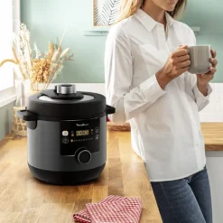 Moulinex Turbo Cuisine & Fry Elektrischer Schnellkochtopf Und Luftfritteuse 1450 W - 15 Automatische Programme -Küchen Profi d4dc2a4a2eb61f049fbbd456b24bc27e