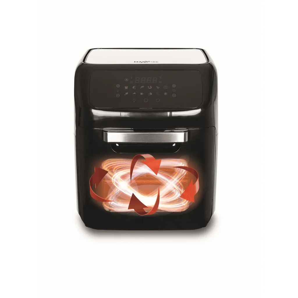 MAXXMEE Heißluft-Fritteuse Digital - 12 L Fassungsvermögen - Schwarz Heißluft Fritteuse Friteuse Fritöse Airfryer 12L XXL Backofen Drehgrill Digital 13 MAXXMEE Heißluft-Fritteuse Digital - 12 L Fassungsvermögen - Schwarz Heißluft Fritteuse Friteuse Fritöse Airfryer 12L XXL Backofen Drehgrill Digital – Bild 11