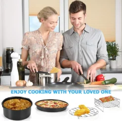 Zubehör Heißluftfritteuse, 8 Zoll 14 Stück Zubehörset Für Airfryer Fritteusen Für COSORI Ninja Philips Tefal Für Luftfritteuse 3.7QT-6.8QT 16 Zubehör Heißluftfritteuse, 8 Zoll 14 Stück Zubehörset Für Airfryer Fritteusen Für COSORI Ninja Philips Tefal Für Luftfritteuse 3.7QT-6.8QT -Küchen Profi d5ff34676367702f4359bf84305cc929