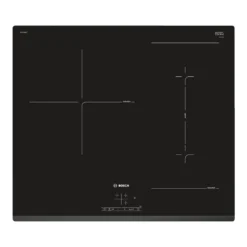 Bosch Serie 4 PVJ631BB1E, Schwarz, Integriert, Zonen-Induktionskochfeld, Glaskeramik, 3 Zone(n), 3 Zone(n)