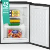 Bomann® Gefrierschrank, 42L Nutzinhalt, Mini Gefrierschrank Mit 2 Herausnehmbaren Gitterablagen, Gefrierschrank Mit Wechselbarem Türanschlag & Stufenloser Temperaturreglung - GB 7236 Schwarz