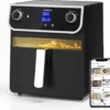 Aigostar - Ölfreie Fritteuse 8 L， Heißluftfritteuse Mit Klarsichtfenster， 1700 W， Doppelknopf & Doppel-LED-Touchscreen Heißluftfritteuse， 12 Voreingestellte Funktionen， Doppelkorb， Spülmaschinenfest， BPA-frei -Küchen Profi d76d31a5bf1e1dd37d17647cab211c54