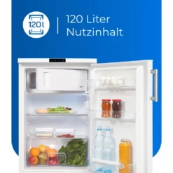 Exquisit Kühlschrank KS16-4-HE-010D Weiss | 120 L Nutzinhalt | Weiß -Küchen Profi d8054f490dc1f96fff6d497e8aaedf19