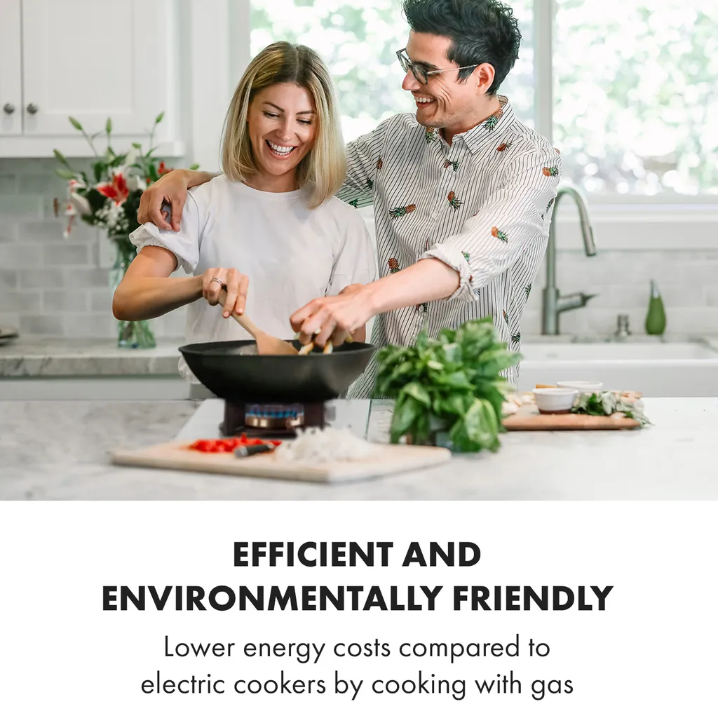 Klarstein Goldflame Domino Gaskochfeld , 2-flammig , Autark , 30 Cm , Einbau , Messing-Brenner , Erdgas/Propangas , Sicherheitsventile , Automatische Abschaltung , Topfträger Aus Gusseisen , Inkl. Schlauch Und Druckminderer , Glaskeramik Ø 8 Mm , Weiß 4 Klarstein Goldflame Domino Gaskochfeld , 2-flammig , Autark , 30 Cm , Einbau , Messing-Brenner , Erdgas/Propangas , Sicherheitsventile , Automatische Abschaltung , Topfträger Aus Gusseisen , Inkl. Schlauch Und Druckminderer , Glaskeramik Ø 8 Mm , Weiß – Bild 2