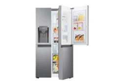 LG Side-by-Side Kühlschrank GSJV31DSXF Total No Frost Kühl-/Gefrierkombination - 634 Liter, Graphit -Küchen Profi d87cae2f17460194d2588bff73364075