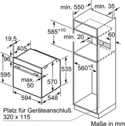 Bosch HBA537BS0 Einbau-Backofen EEK: A Edelsta -Küchen Profi d8abcd98aded969316d54a4c13ca27f4
