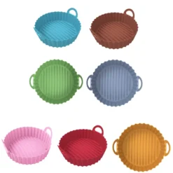 Air Fryer Silikon Topf Wiederverwendbar Ersatzeinlagen Korb Backofen Pad Hitzebeständige Backblech Fried Pizza Heißluftfritteuse Matte 19,5*21,5*5,5cm -Küchen Profi d9790d9f25f05e4fa39cc17ba1bc542f