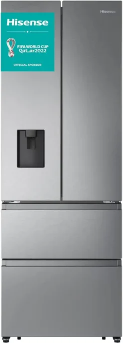 Hisense RF632N4WIE French Door Kühl-Gefrierkombination/ NoFrostPlus/ Inverter-Kompressor/ Wasserspender/ CrispZone/ 200 Cm/ Kühlteil 336 L/ Gefrierteil 149 L/ 38 DB/ 295 KWh/ Jahr/ Inox-Look -Küchen Profi da3789af9d16c8502f38f70e375df7ef