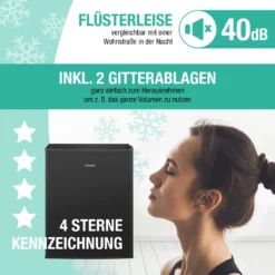 Bomann® Gefrierschrank, 42L Nutzinhalt, Mini Gefrierschrank Mit 2 Herausnehmbaren Gitterablagen, Gefrierschrank Mit Wechselbarem Türanschlag & Stufenloser Temperaturreglung - GB 7236 Schwarz 14 Bomann® Gefrierschrank, 42L Nutzinhalt, Mini Gefrierschrank Mit 2 Herausnehmbaren Gitterablagen, Gefrierschrank Mit Wechselbarem Türanschlag & Stufenloser Temperaturreglung - GB 7236 Schwarz -Küchen Profi da3838219cd878b4cd3b2d4699c13887